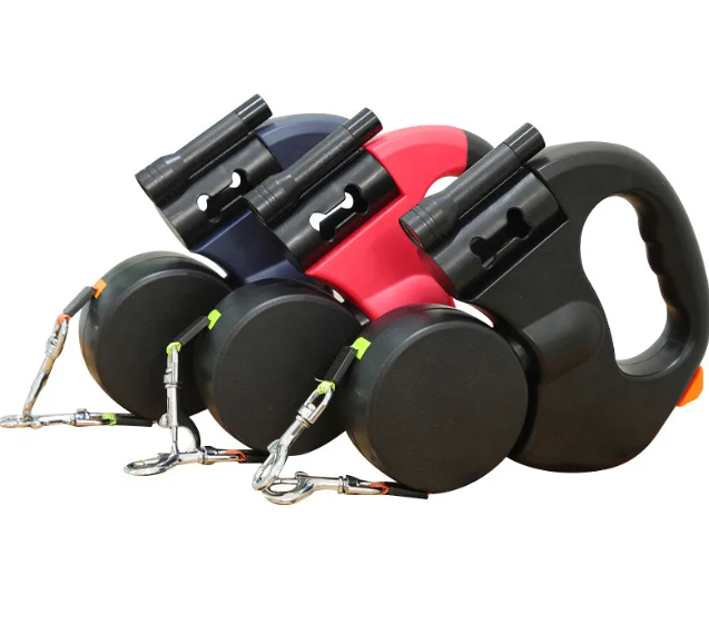 🐾 Auto Double Dog Leash – Walk Two Dogs with Ease